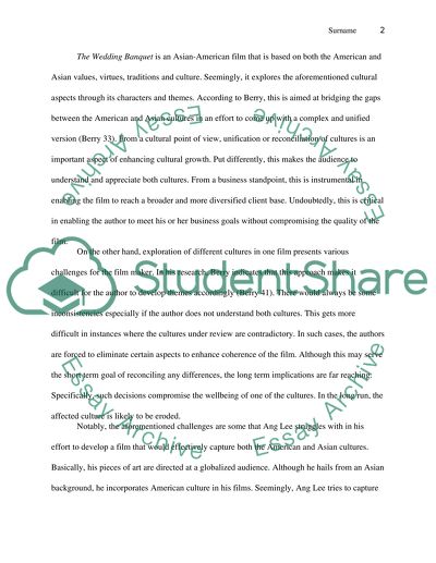 The Wedding Banquet Film Critique