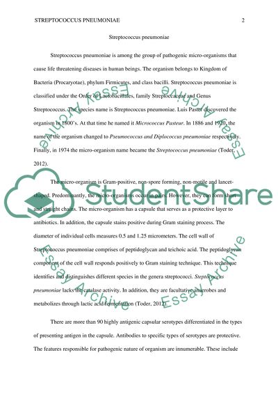 Streptococcus Pneumoniae