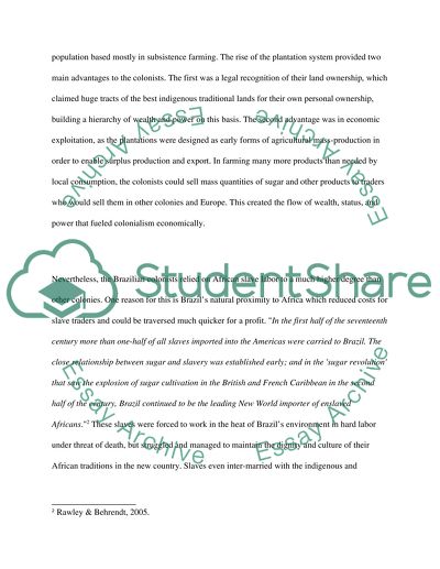 Brazilian history, provided that it bears the topic of race in some way