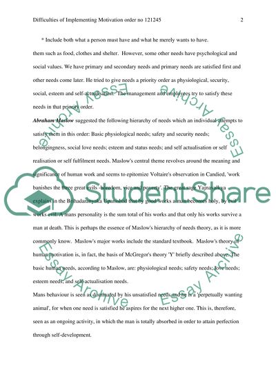 Difficulties of Implementing Motivation to Modern Work Place