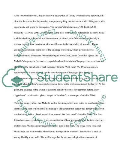 Bartleby the Scrivener, a Tale of Wall Street