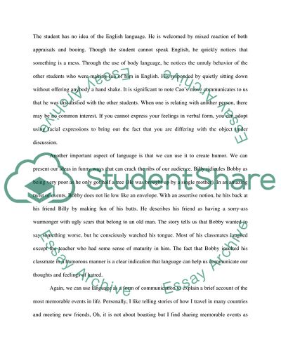 The significance of language in Show and Tell