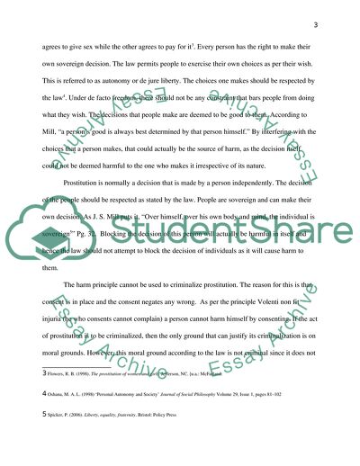 Prostitution and Criminal Law