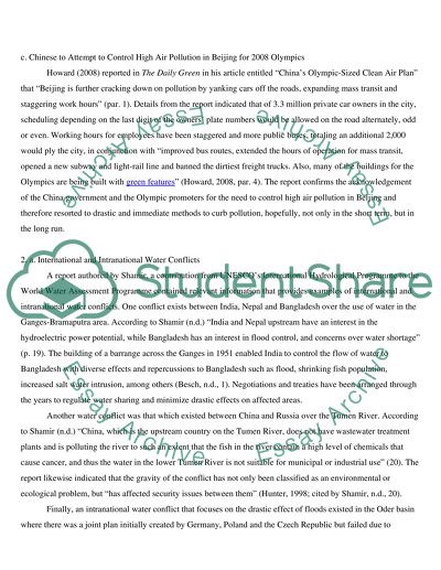 The Environment and Human Health