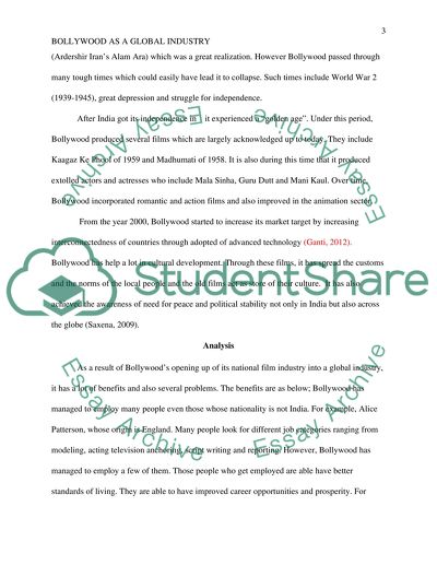 Bollywood as a global industry