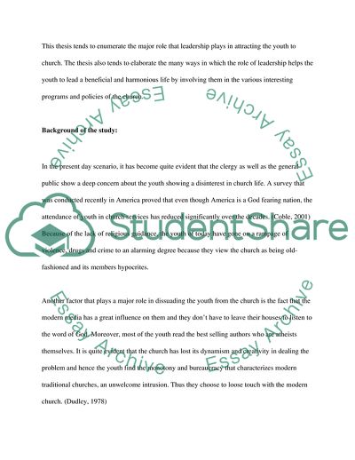 The Role of Leadership in Attracting Youth to the Church