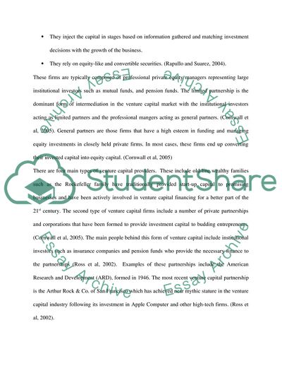 Venture Capital Finance