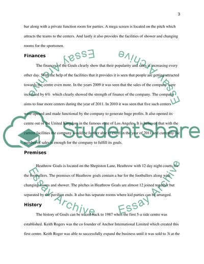 The History of Goals Soccer Centers