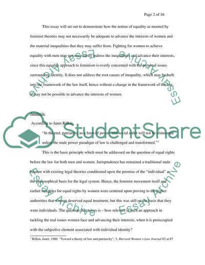 The Relevance of Feminism Movement