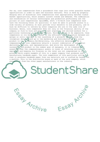 Understanding Distinctive Competence