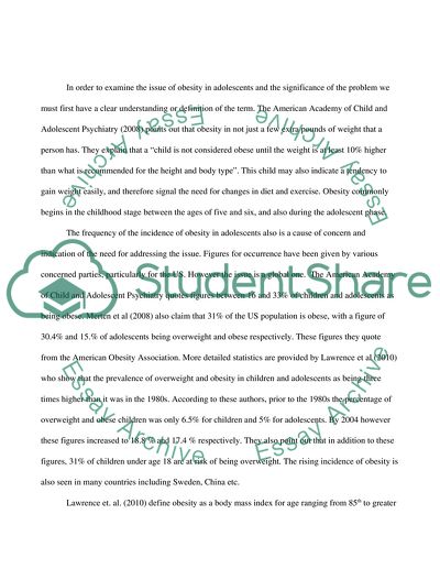 The Causes, Consequences, Risks and Complications of Obesity