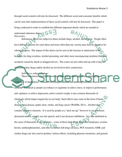 Impact of Substance Abuse on the Human Body