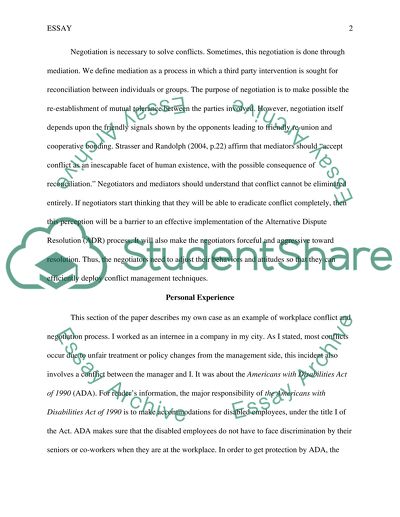 Nature of Workplace Conflict