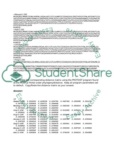 Computational Phylogenetic