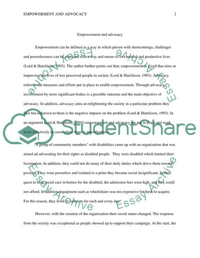 Social Inclusion, Empowerment and Health