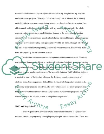 Mentorship and Competence Importance among a Nursing and Midwifery Councils