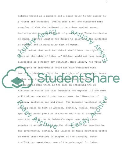 Emma Goldman: Another Viewpoint