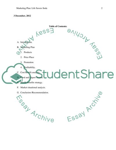 Life Savers Soda - Marketing Plan