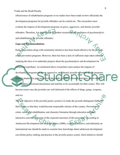 Youth and the Death Penalty Gaps