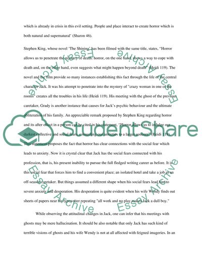 The Queen of Spades by Pushkin, and The Shining Movie