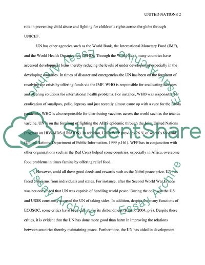 The United Nations Organization