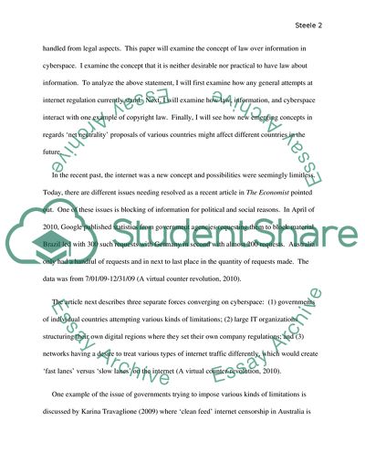 Information Law Issues