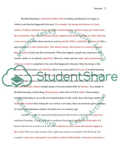 Nature of Spirits and Haunting Phenomena