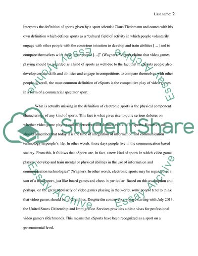 ESports: A Brief History