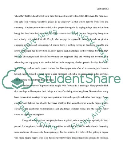 Judging people by their looks and speech Or A Path to happiness