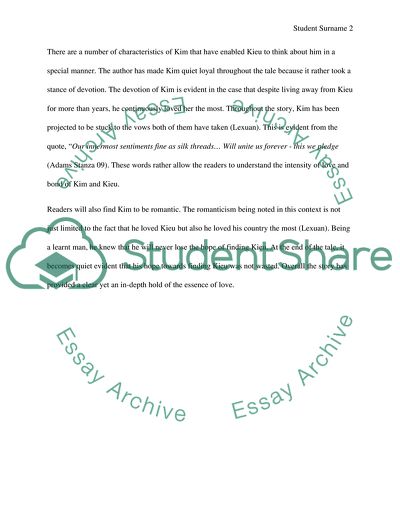 The Tale of Kieu: Character Analysis of Kim