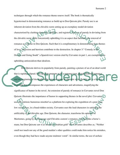 Parody in Don Quixote