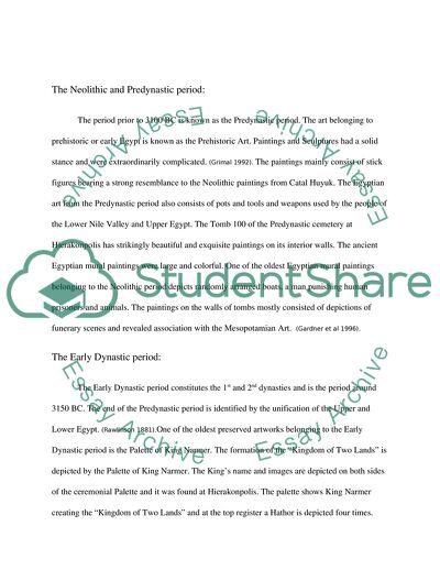 Analysis and Review of the Art History of Ancient Egypt