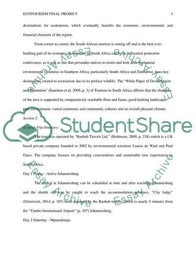 Ecotourism and Sustainable Travel