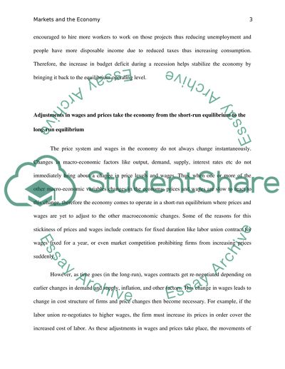 MARKETS AND THE ECONOMY