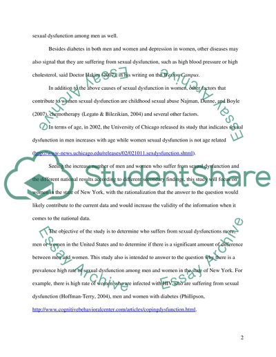 Sexual Dysfunction: Who is more at risk, men or women