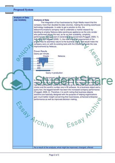 Proposed System for Telewest Company