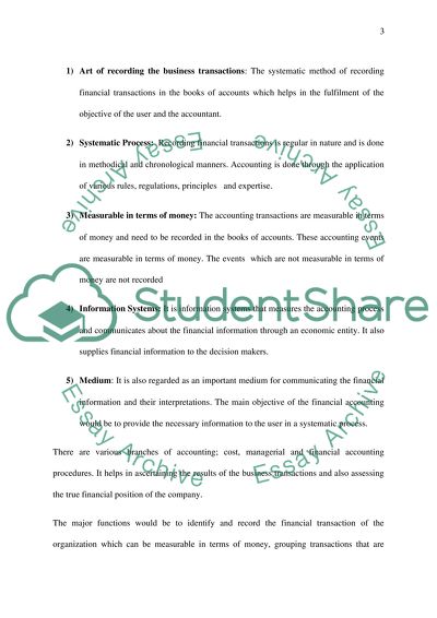 Finance and Accounting Concepts