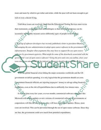 Information Literacy as the Ability to Know What Information is Needed to Solve a Problem