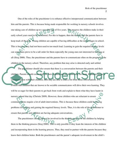 Role of the Practitioner