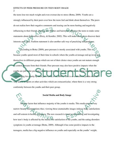 Effects of Peer Pressure on Teen Body Image