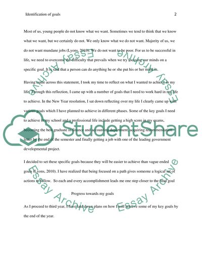 reflection about personal development essay