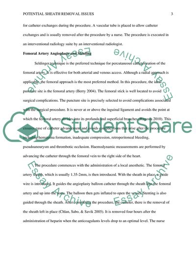 Potential Sheath Removal Issues