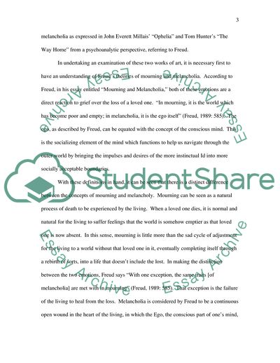 Art, Mourning and Psychoanalysis