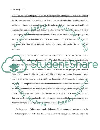 Raymond carver's cathedral analysis picture