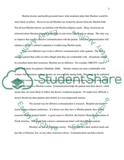 Muslms and health Care