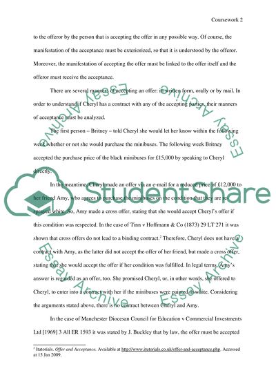 Business Law and Law of Contract