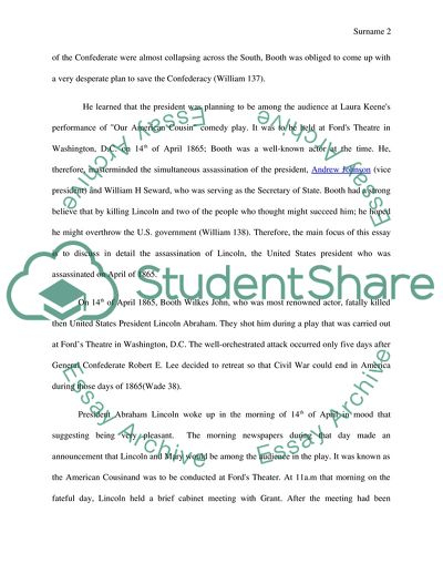 The Assassination of Abraham Lincoln