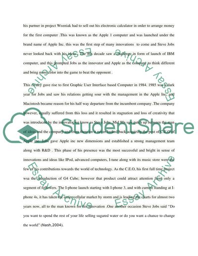 steve jobs book essay