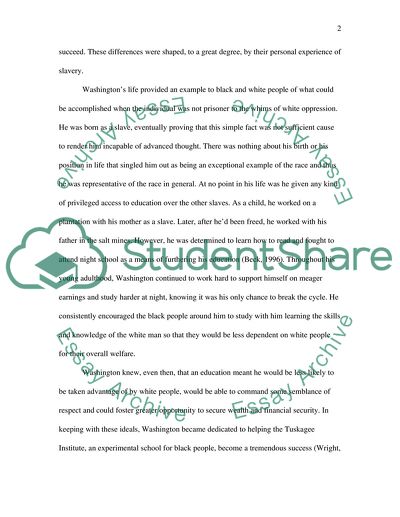 The History of Booker T. Washington and W.E.B. Du Bois