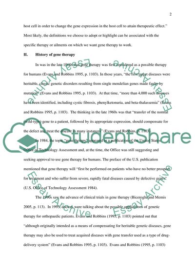 Practical Considerations in Gene Therapy